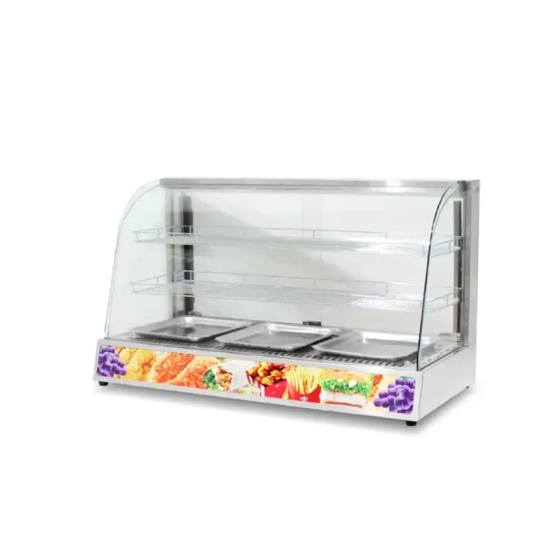 Food Display Curved glass 3? SS