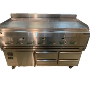 Gas Griddle with Chef Base Chiller