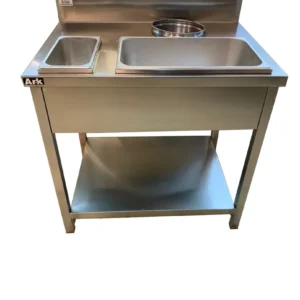 Single Tank Single Basket Fryer with Seasoning