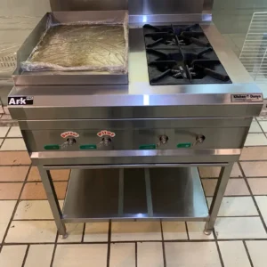 Mini Grilling Unit with Dual Stoves