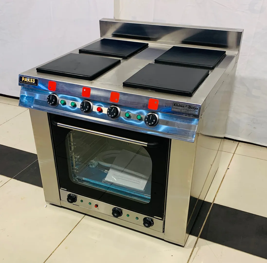 4 Burner Electric Stove with Convection Oven - Image 4