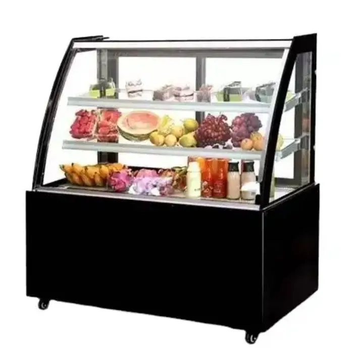 Cake Display Curved Glass 5