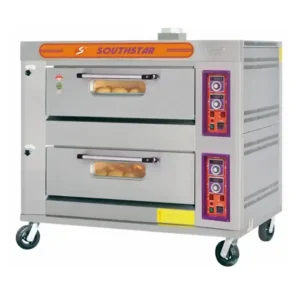 Gas Double deck oven with Stone