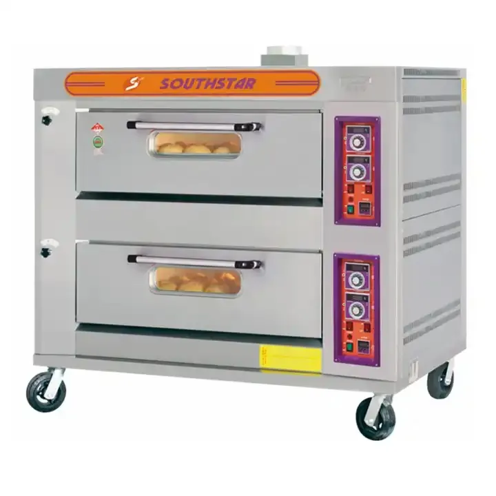 Gas Double deck oven without Stone