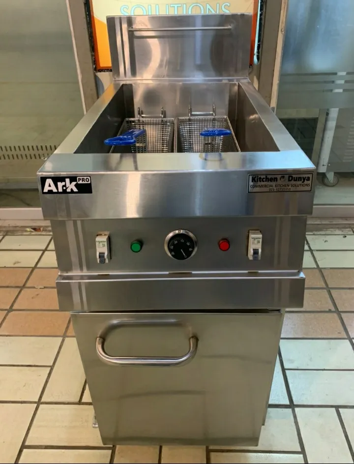 Single Tank Double Basket Electric Fryer