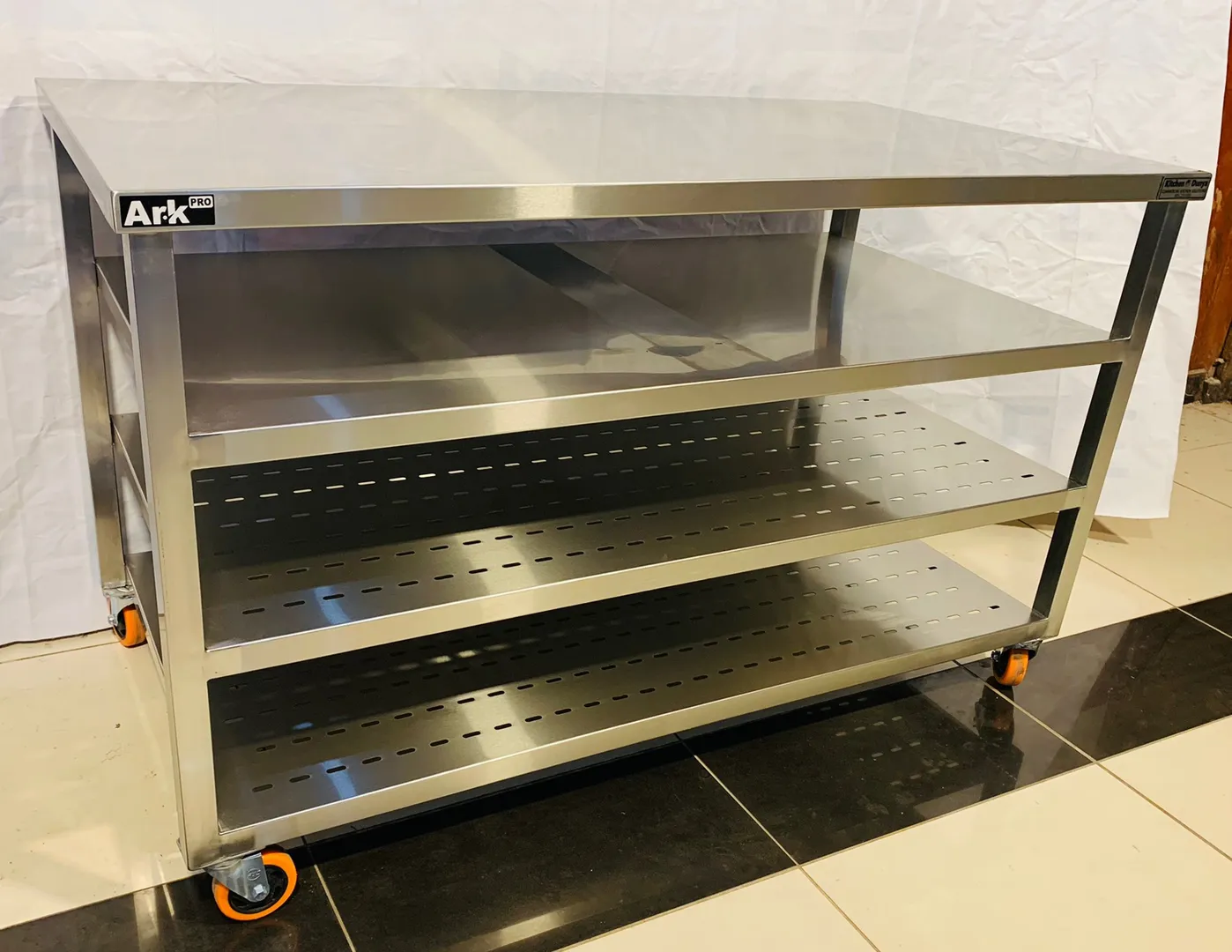 Work Table with Utensil Storage
