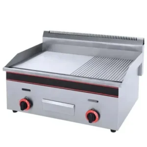 Gas Griddle 1/2 Grove 1/2 Plain.