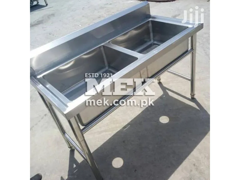 Stainless Steel Hand Wash Sink Trough - Image 5
